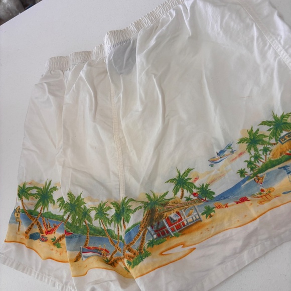 Margaritaville Jimmy Buffett White Graphic Beach Vacation Boxer Shorts Size XL - Picture 6 of 8